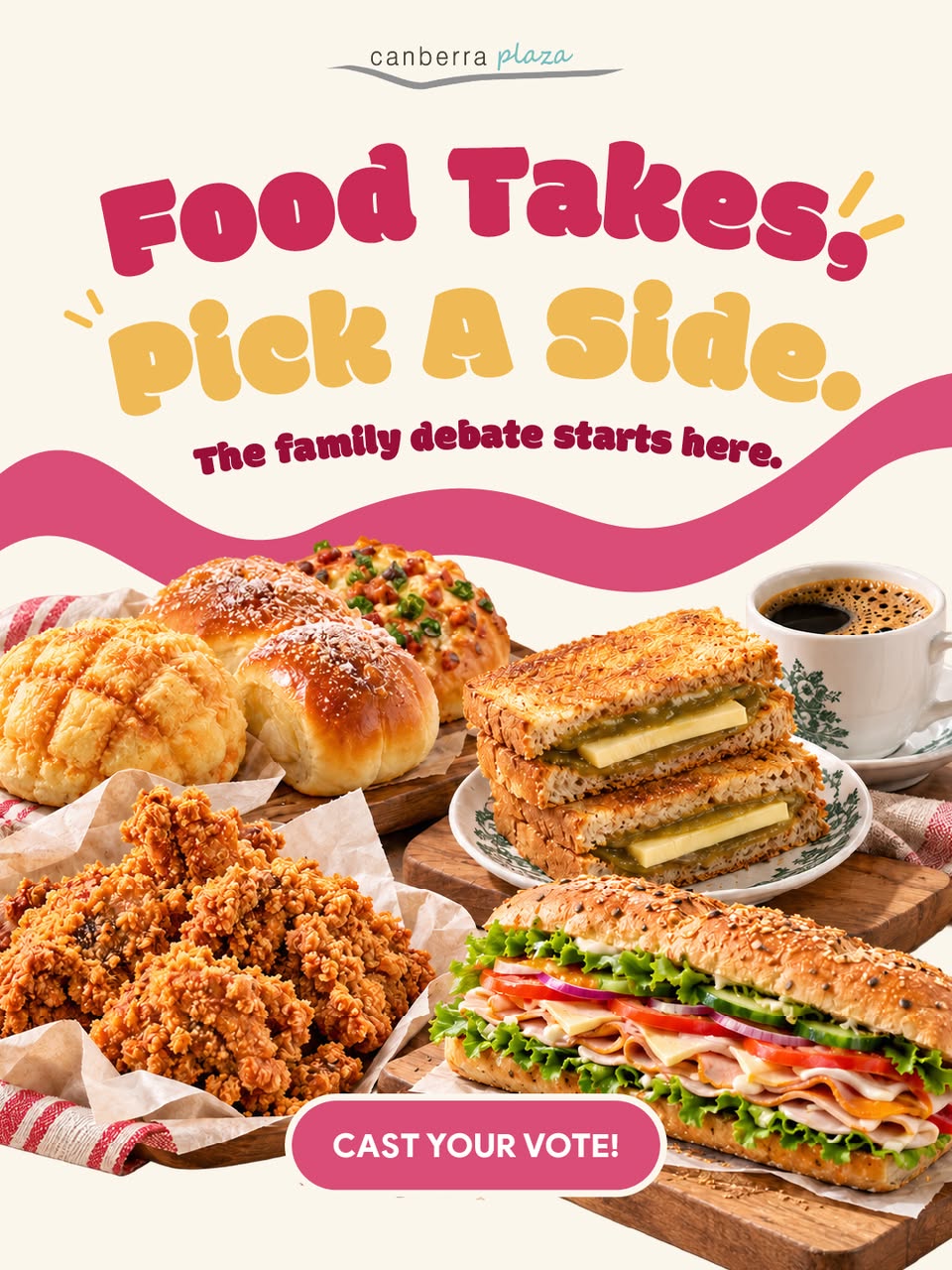 Canberra Plaza Food Debate: BreadTalk, Ya Kun, Shihlin, Subway