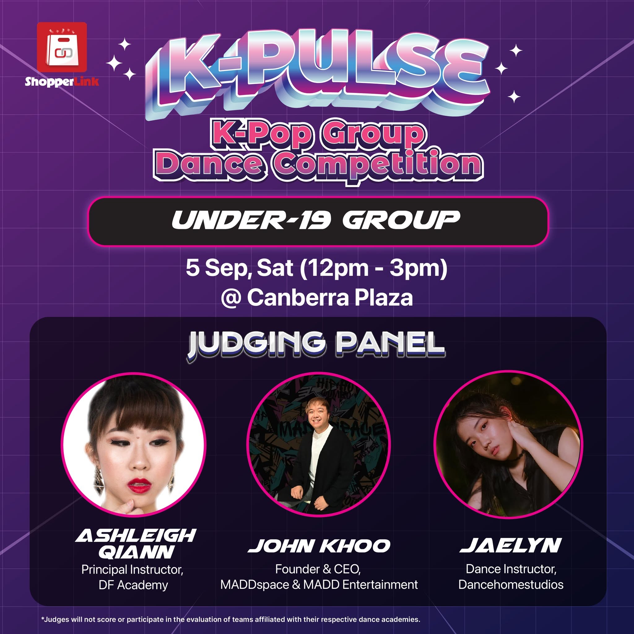 K-Pulse K-Pop Group Dance Competition 2026 Under-19 Group qualifier at Canberra Plaza