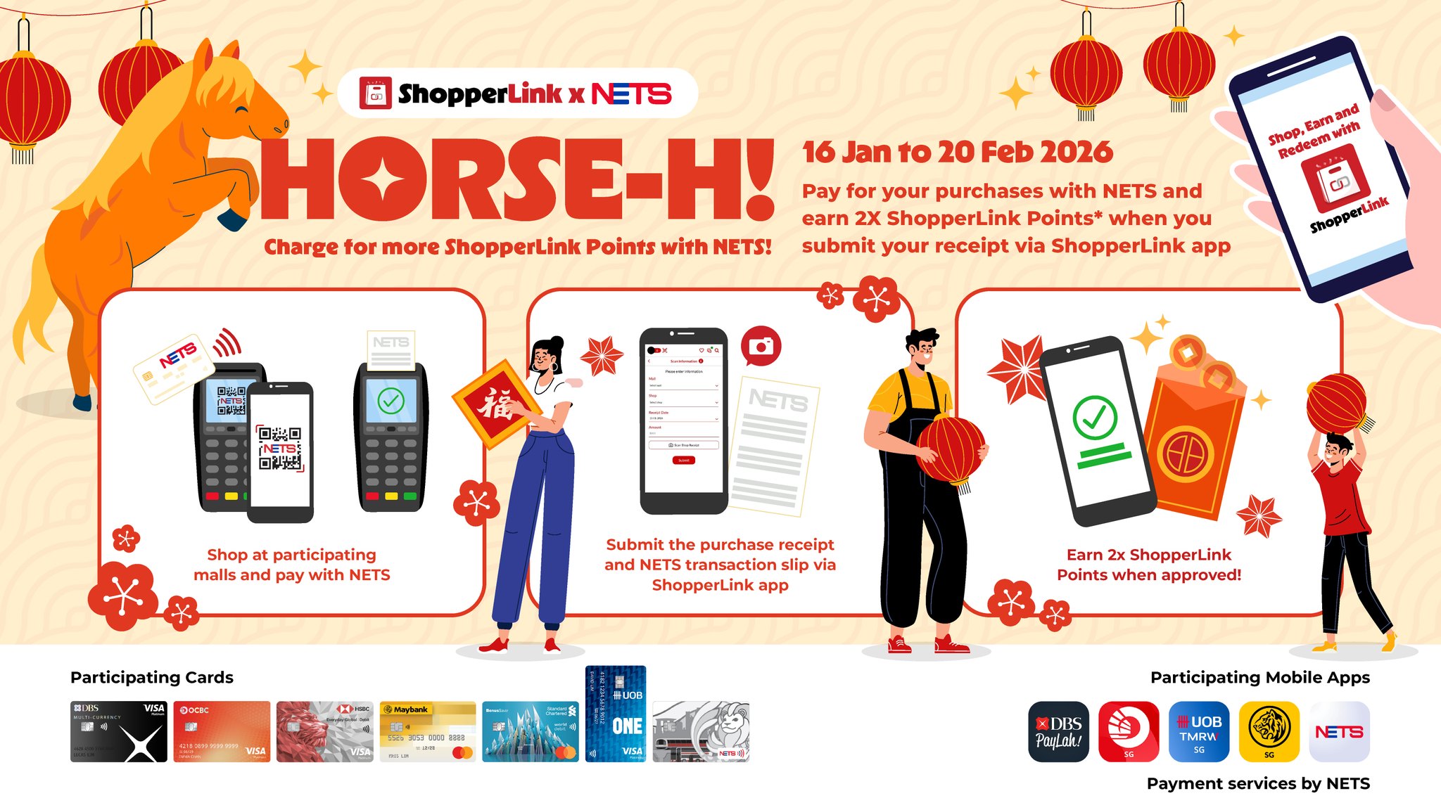 NETS and ShopperLink Year of the Horse Promotion