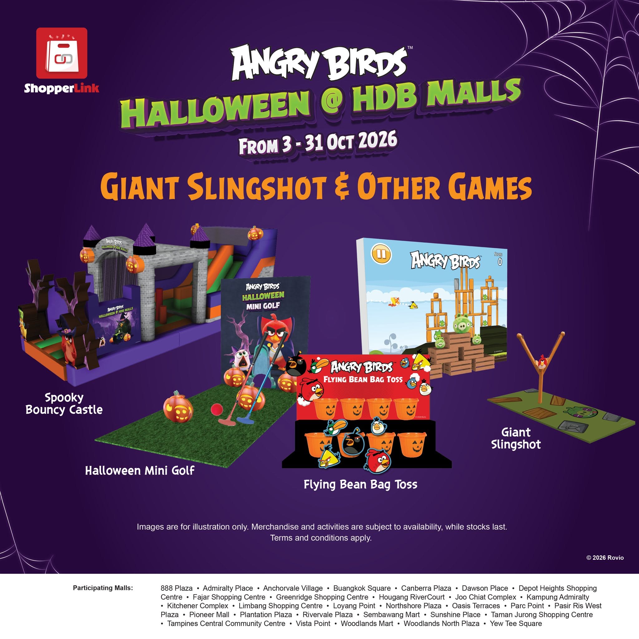 Angry Birds Halloween Games and Spooky Bouncy at Canberra Plaza