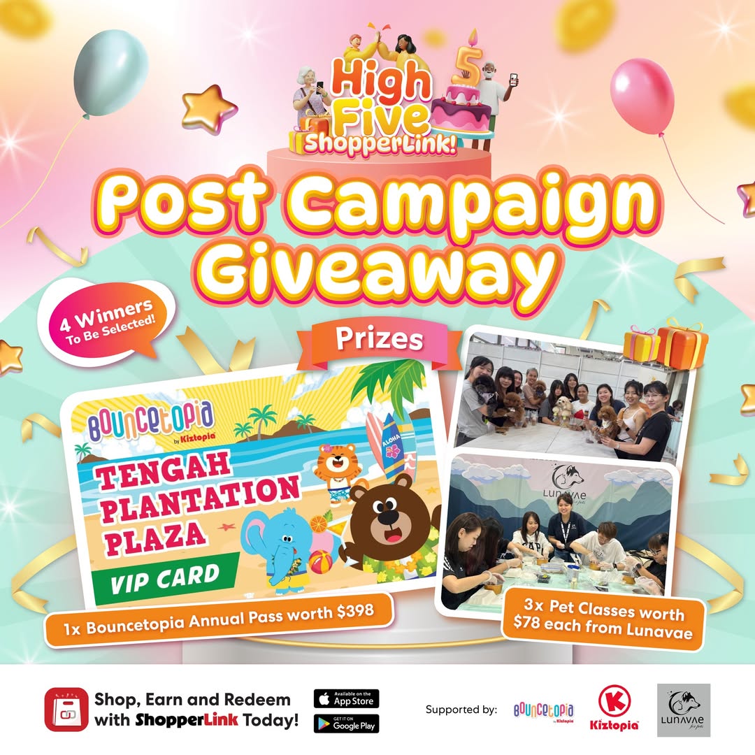 Canberra Plaza Giveaway: Win Prizes in ShopperLink Post-Campaign Contest