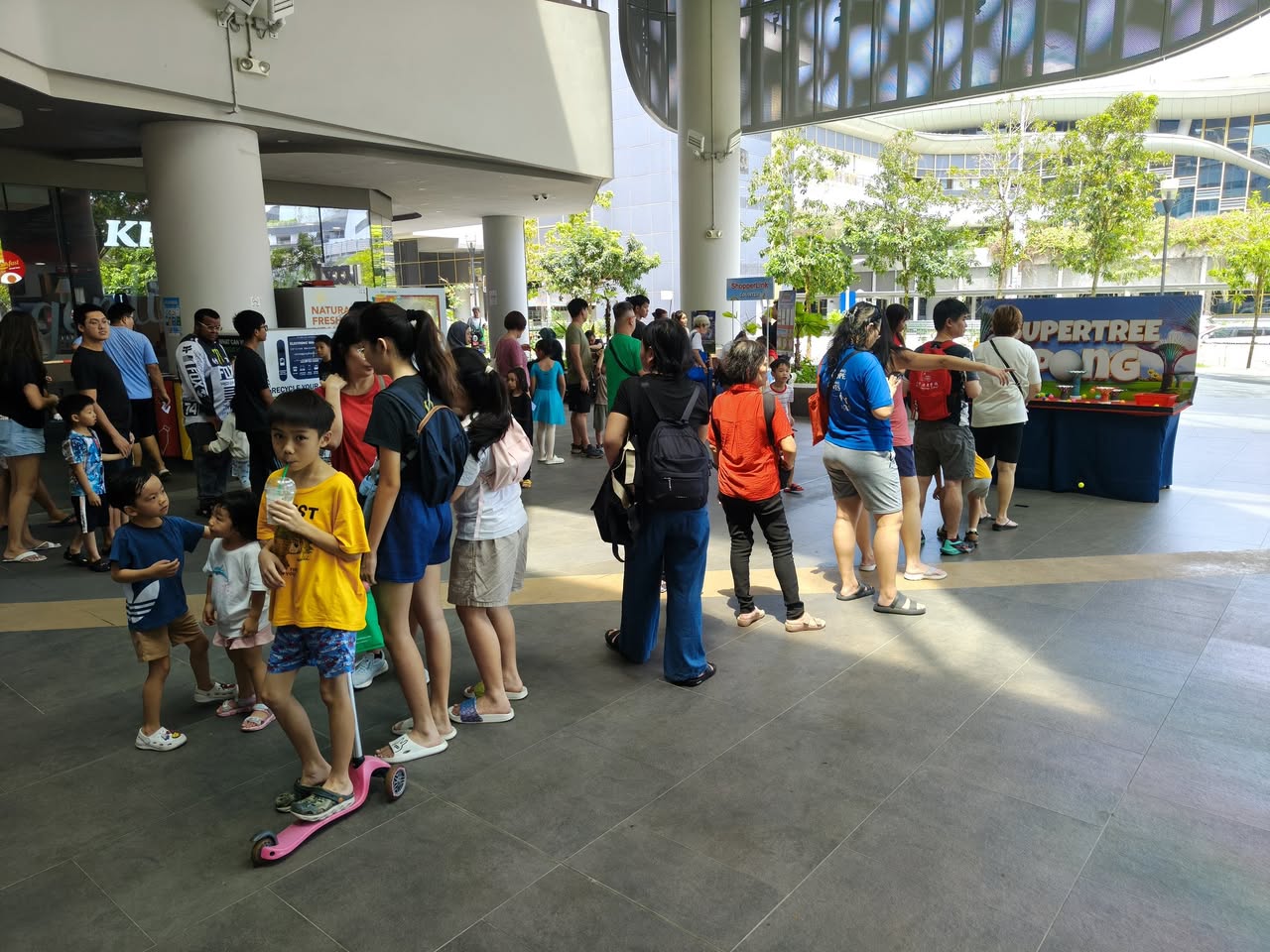 Attendees participating in activities at Sonic's Golden Ring Rush
