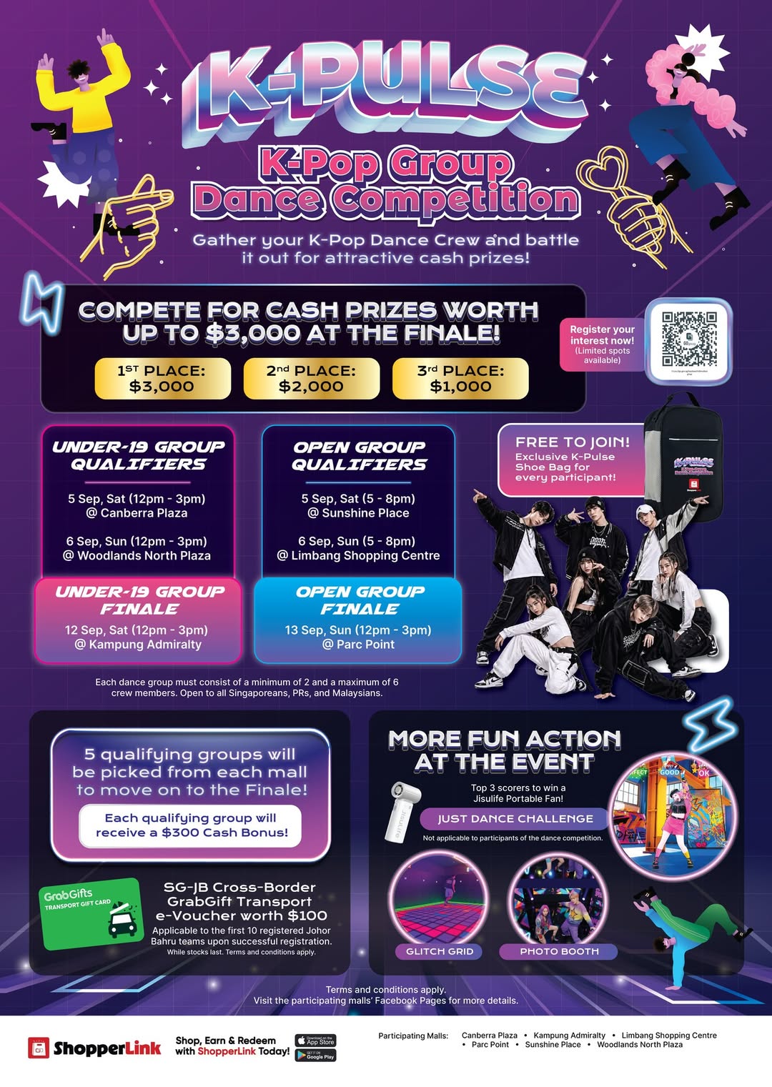 K-Pulse K-Pop Dance Competition at Canberra Plaza, Up to $3,000 Cash Prizes