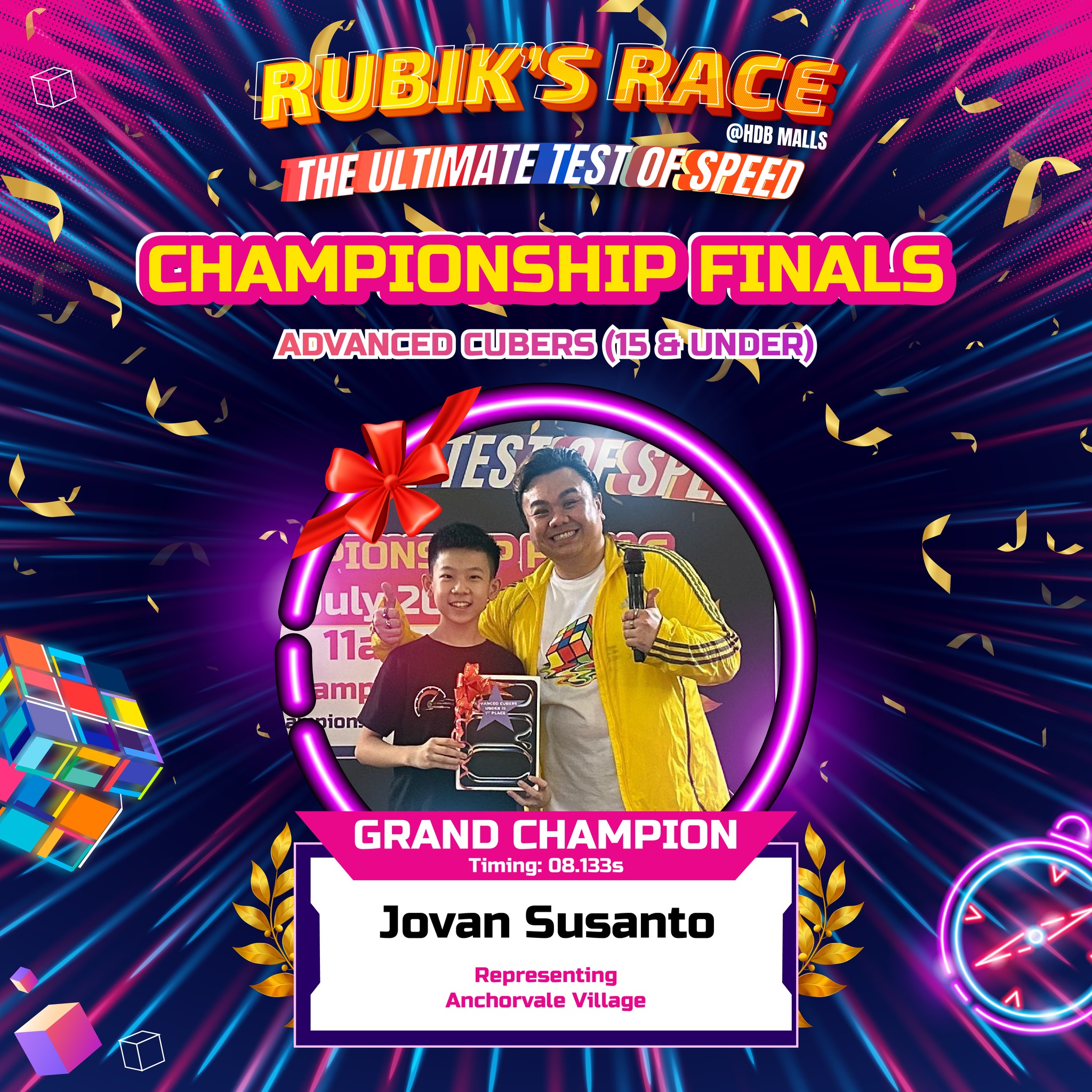 Thrilling moments from the Rubik's Race Finale