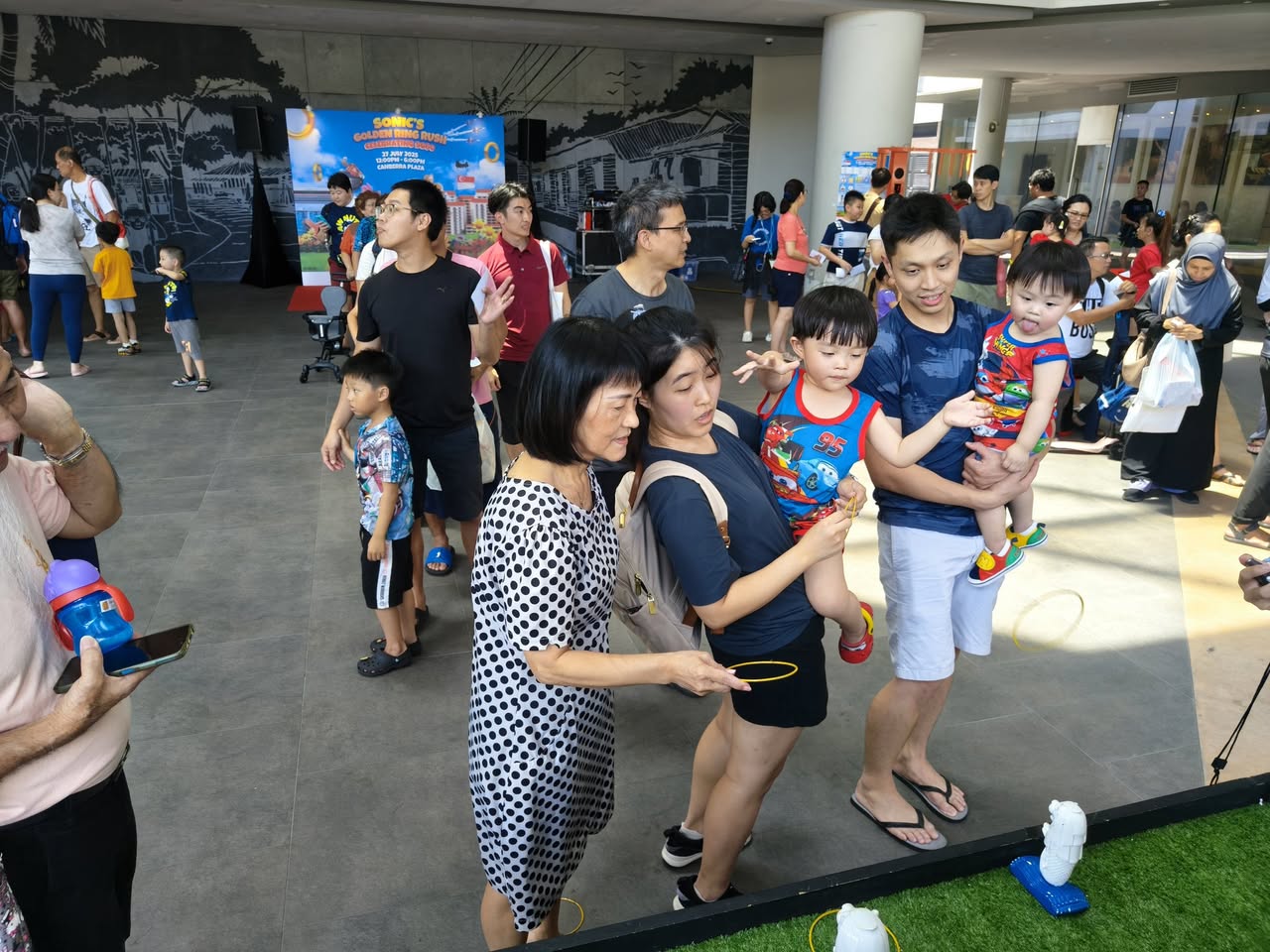 Highlights from Sonic's Golden Ring Rush at Canberra Plaza