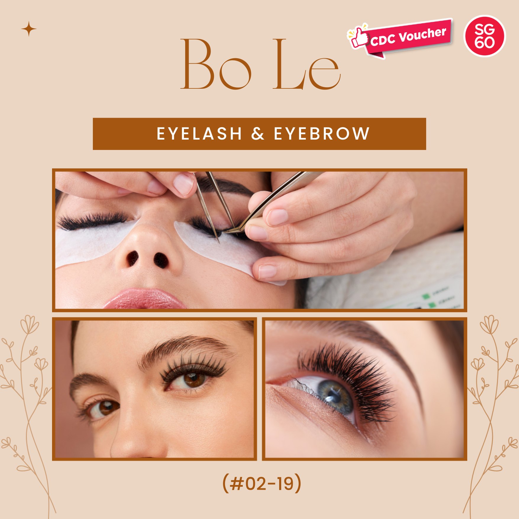 Inviting interior of Bo Le Eyelash Eyebrow salon