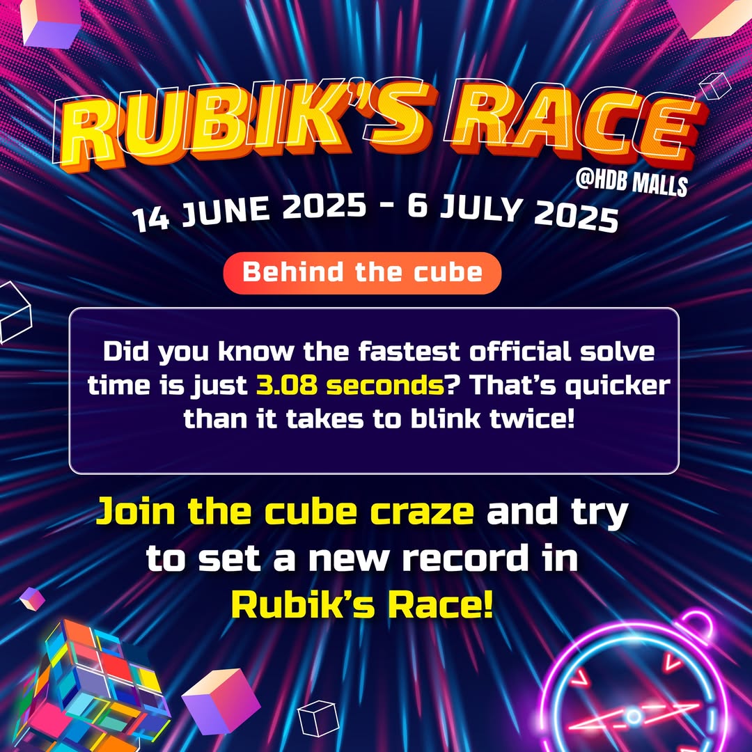 A brightly colored Rubik's Cube