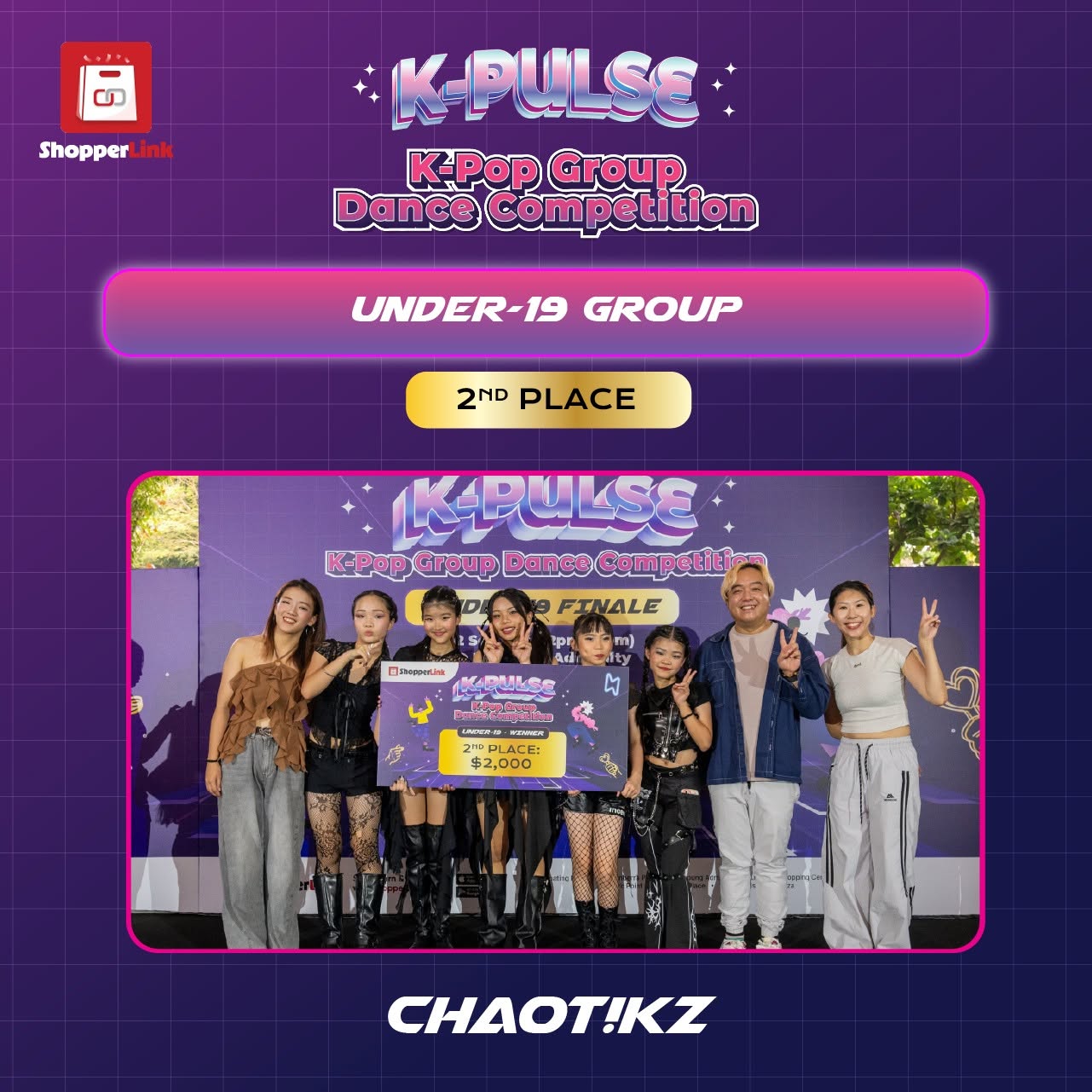 CHAOT!KZ takes second place in Under-19 K-Pop Group Dance Competition