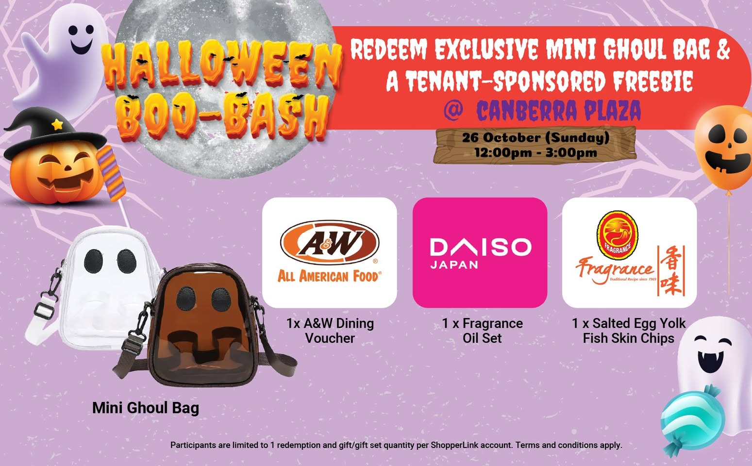 A whimsical Mini Ghoul Bag, perfect for Halloween treats.