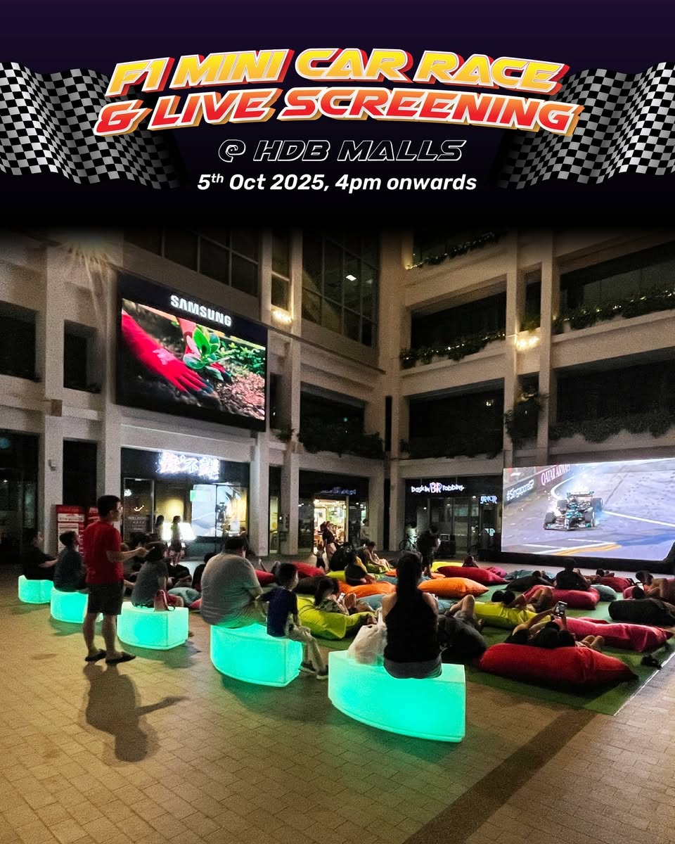Families enjoying the F1 event