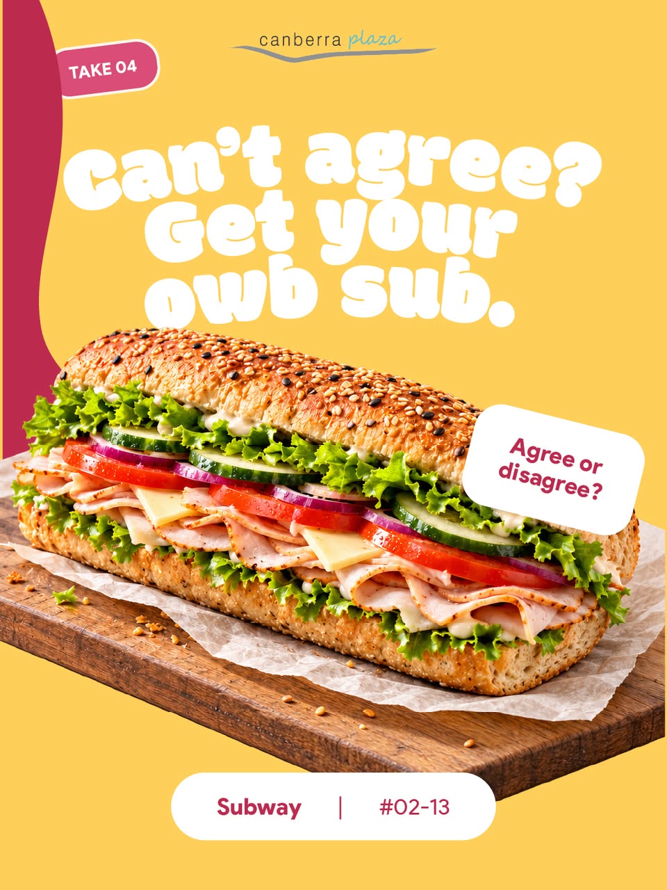 Subway submarine sandwich