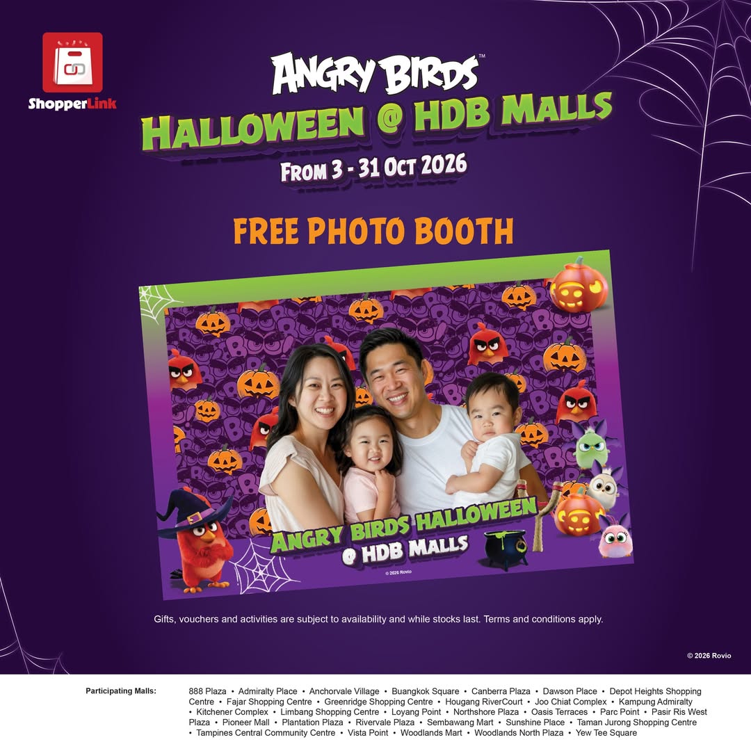 Angry Birds Halloween Photobooth Tour Hits HDB Malls in October