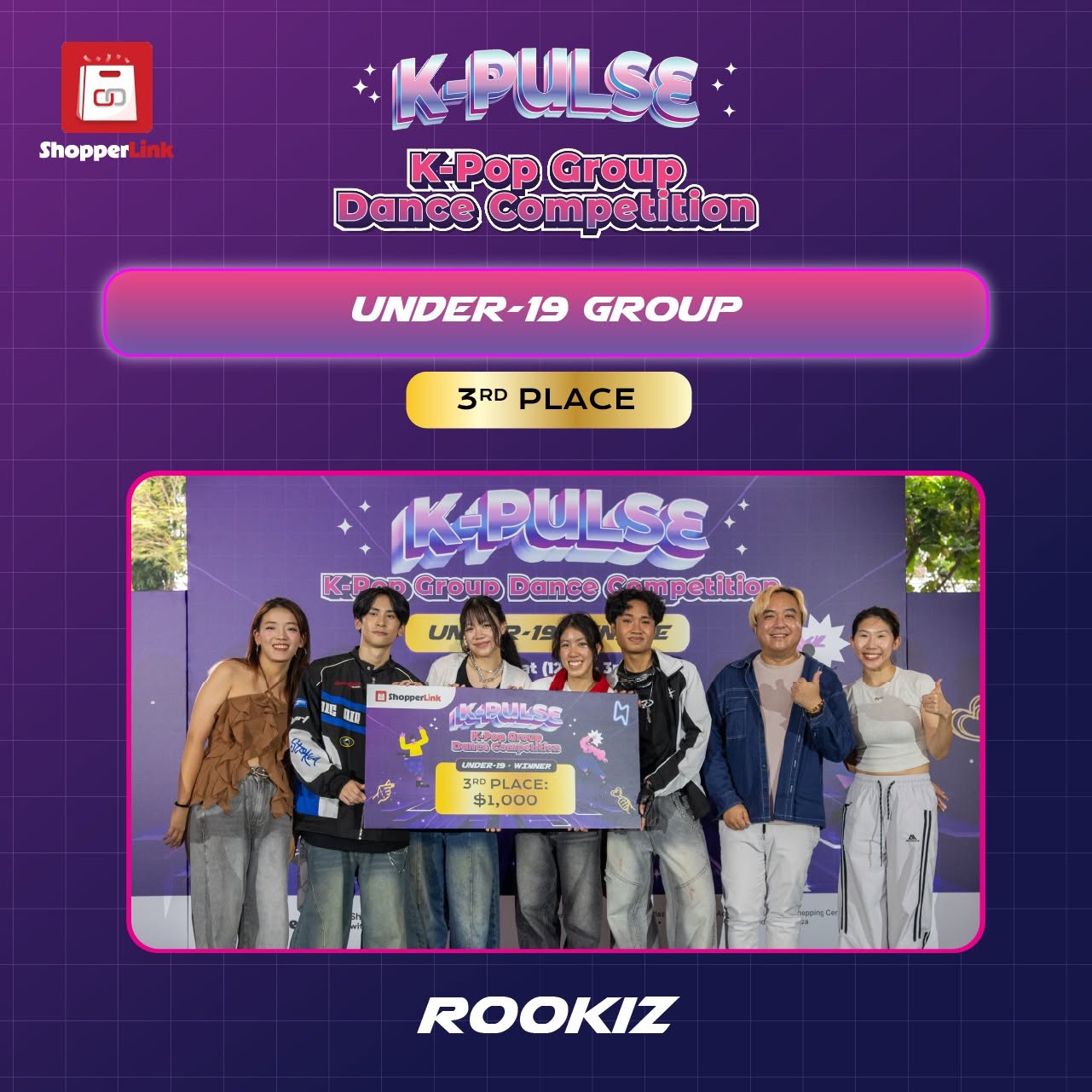 Under-19 third place winners receive $1,000 prize at K-PULSE competition