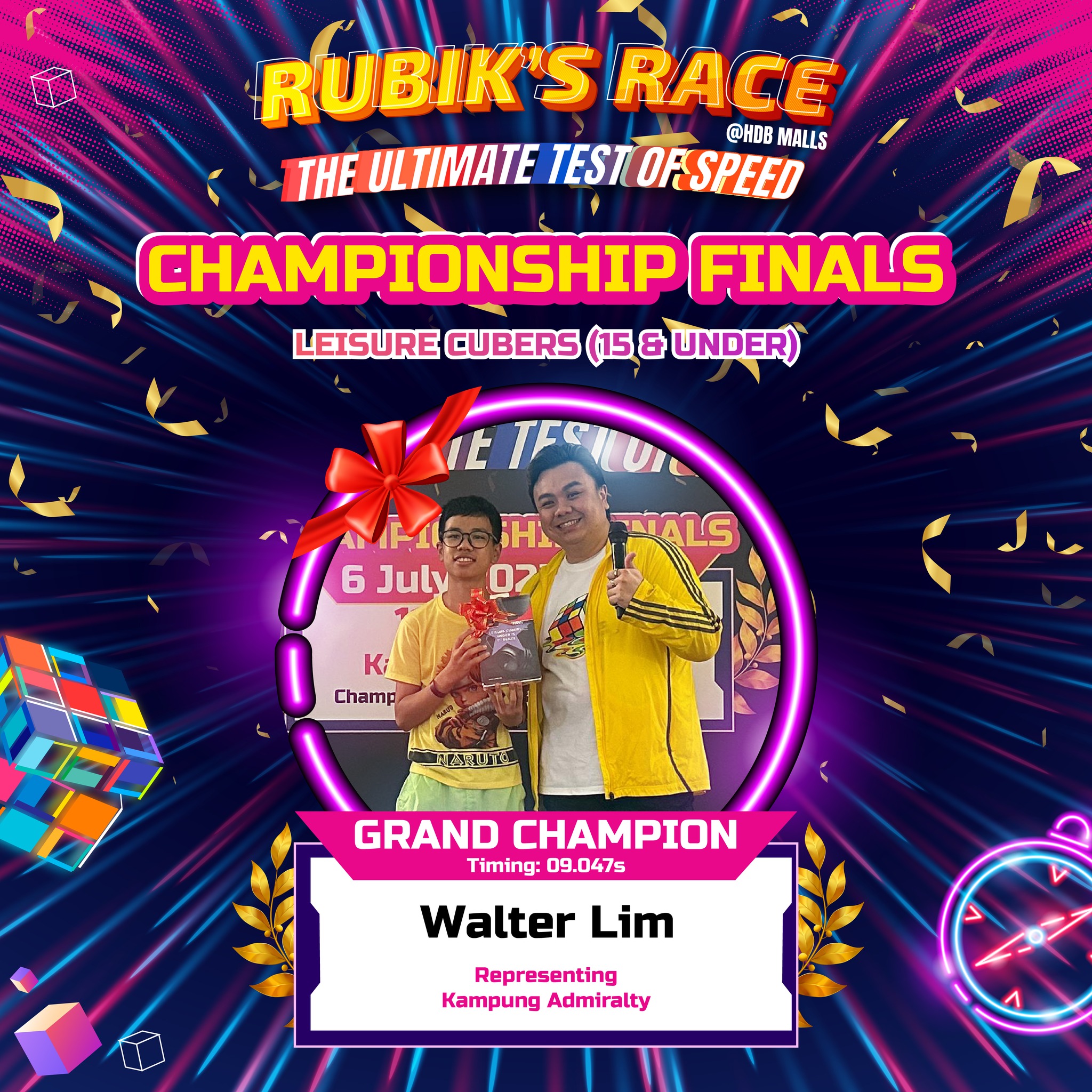 Thrilling moments from the Rubik's Race Finale