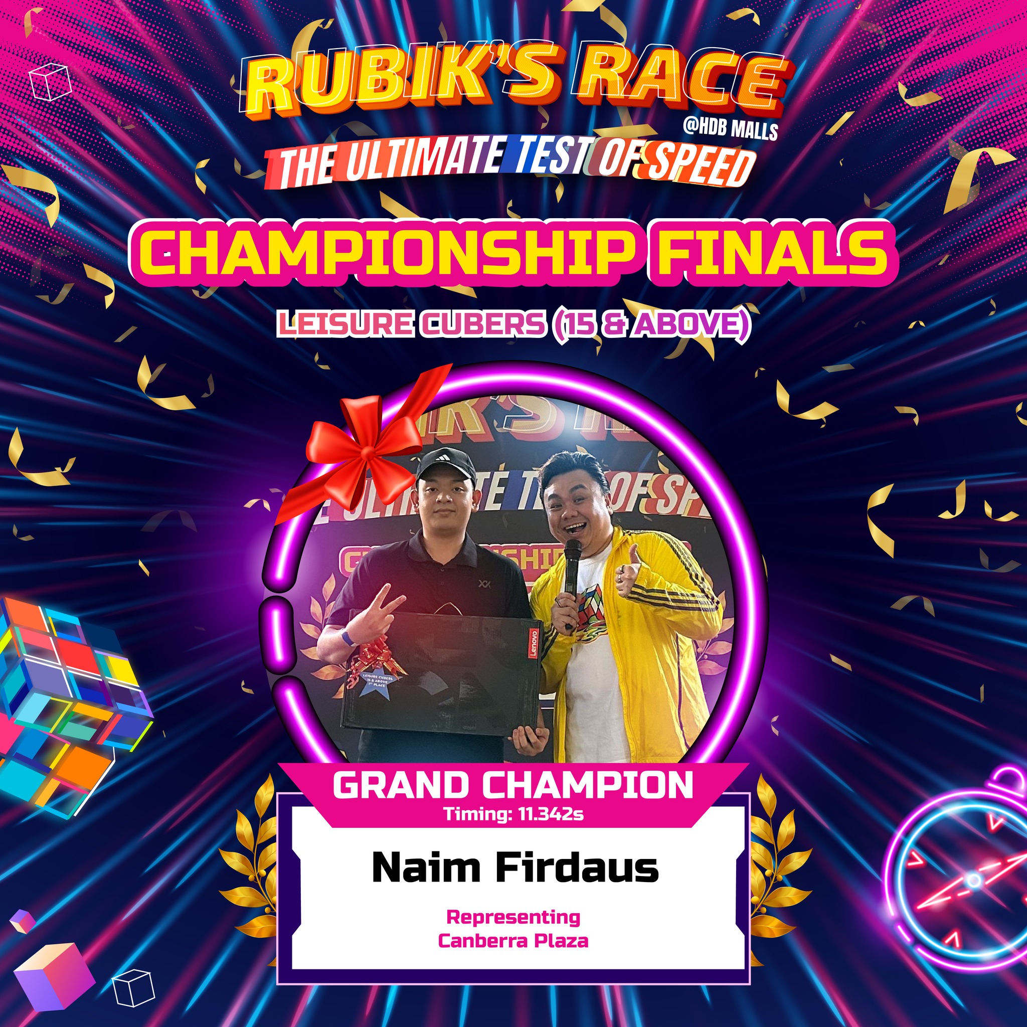 Thrilling moments from the Rubik's Race Finale