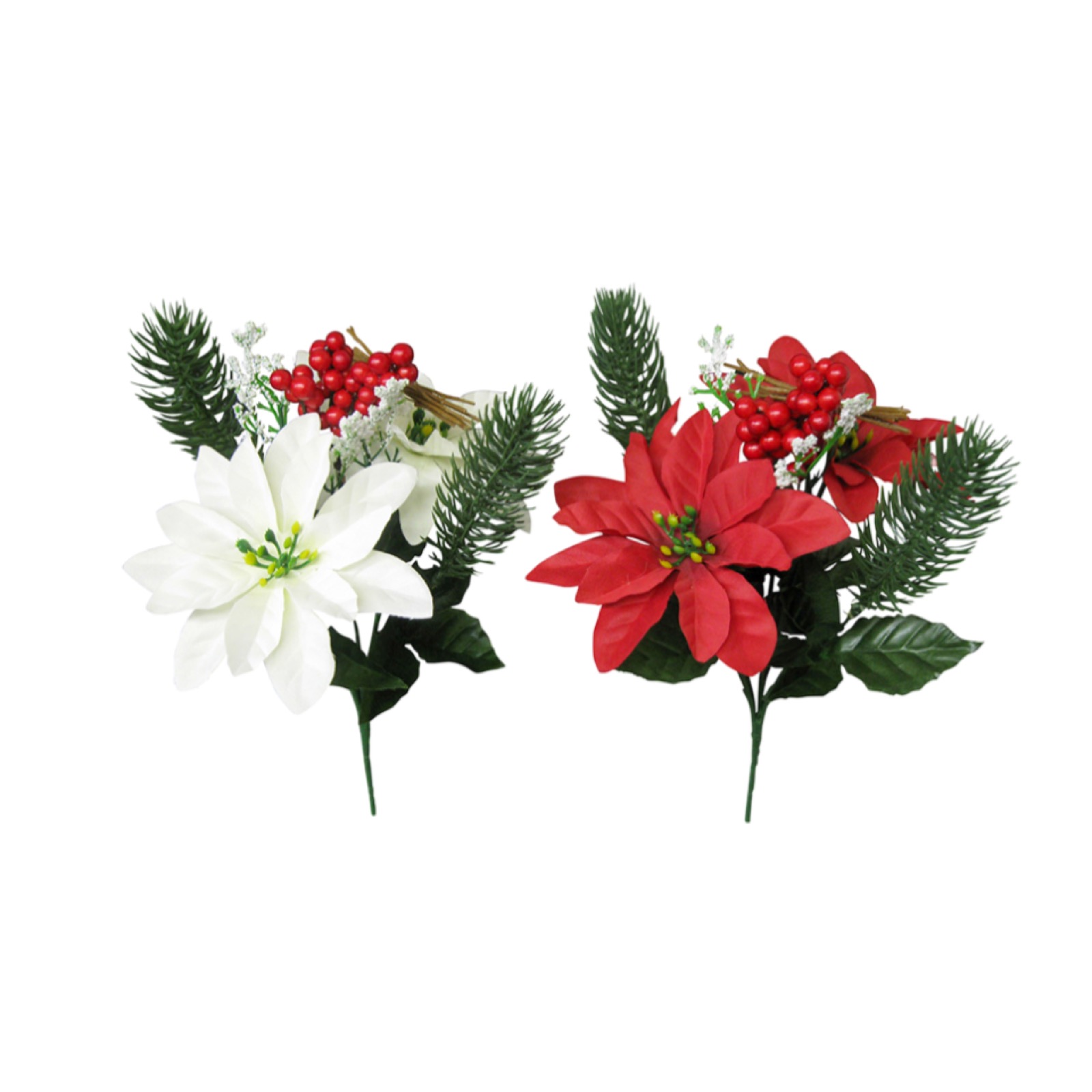 Daiso Poinsettia Mixed Bush Christmas stem, $2.18