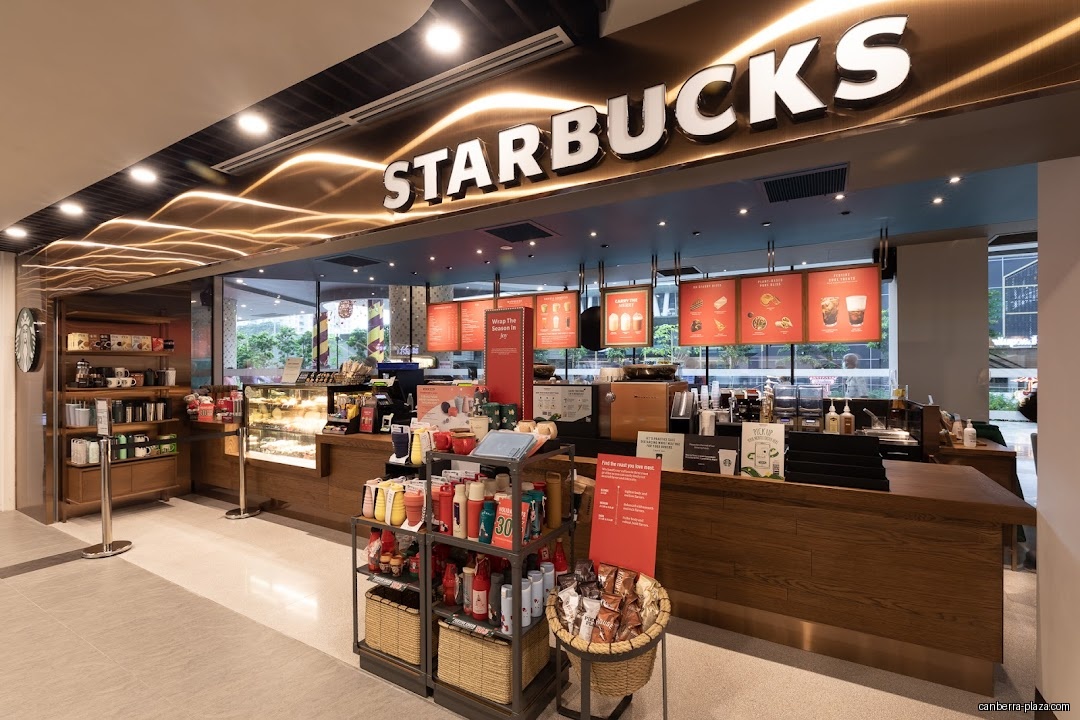 Starbucks interior seating at Canberra Plaza Singapore