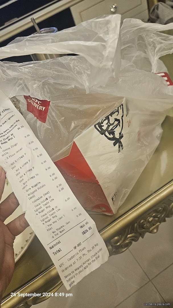 KFC - Menu