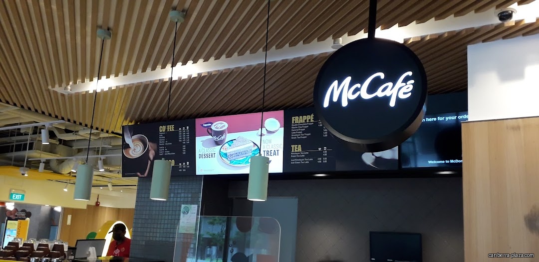 McDonald's Canberra Plaza - Menu