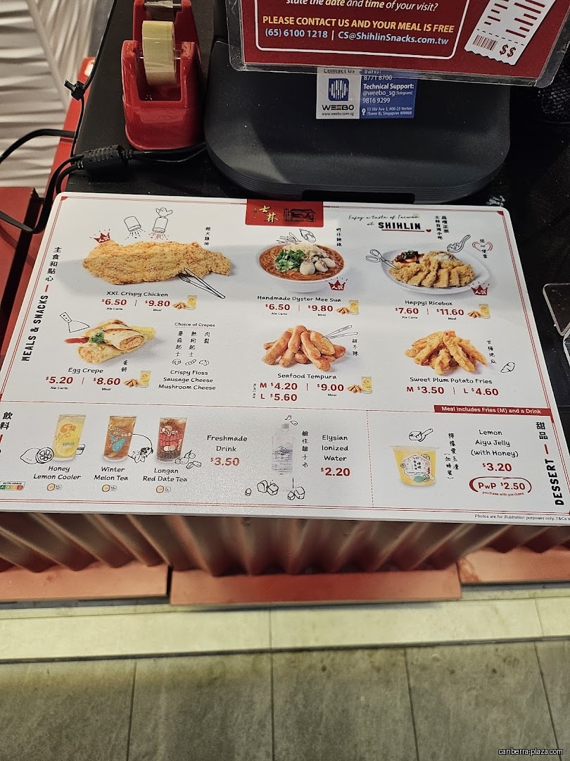 Shihlin Taiwan Street Snacks - Menu