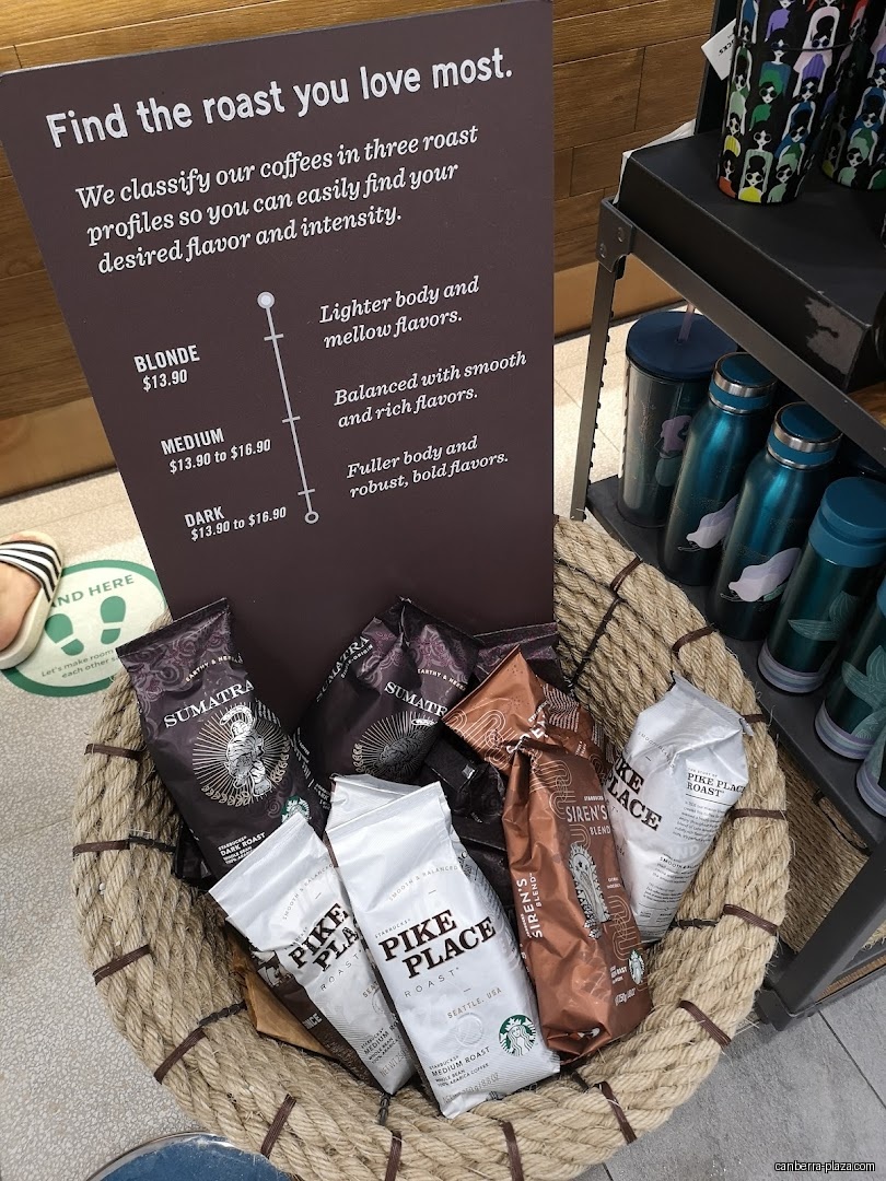 Starbucks Canberra Plaza - Menu