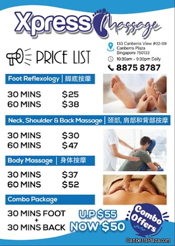 Xpress Massage @ Canberra Plaza